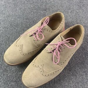 COLE HAAN Grand OS Mens Casual Suede Shoes Size 8 Beige
